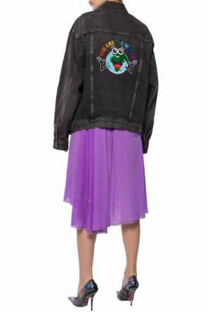 Kurtka jeansowa z wyszytym wzorem, zdjęcie 2 Kurtka jeansowa z wyszytym wzorem od Balenciaga